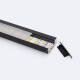 Bild von Aluminiumprofil Einbau für LED Streifen bis 31 mm mit durchgehender Abdeckung