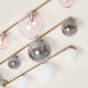 Image de Plafonnier Métal et Verre Moonlight Brass 4 Spots