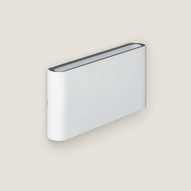 Image of 12W Luming White Rectangular Aluminum IP65 Double Sided LED Outdoor Wall Light