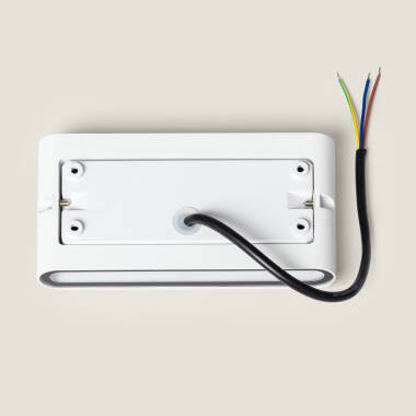 Image of 12W Luming White Rectangular Aluminum IP65 Double Sided LED Outdoor Wall Light