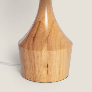 Bild von Tischlampe aus Holz Dabai
