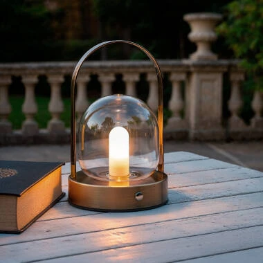 Tragbare 3W LED Tischlampe mit wiederaufladbarem USB-Akku Olena