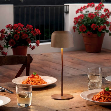 Tafellamp LED 1,2 W Draagbaar Outdoor Aluminium met Oplaadbare Accu
