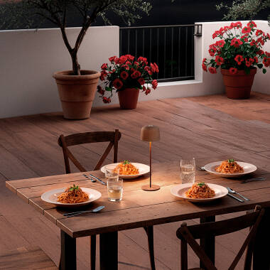 Afbeelding van Tafellamp LED 1,2 W Draagbaar Outdoor Aluminium met Oplaadbare Accu  Afbeelding van Tafellamp LED 1,2 W Draagbaar Outdoor Aluminium met Oplaadbare Accu