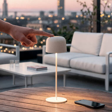 Tafellamp LED 1,2 W Draagbaar Outdoor Aluminium met Oplaadbare Accu
