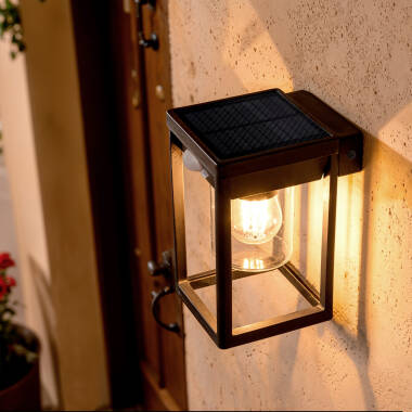 Bild von Wandleuchte Außen Solar LED 2W Aluminium mit Bewegungssensor Devah