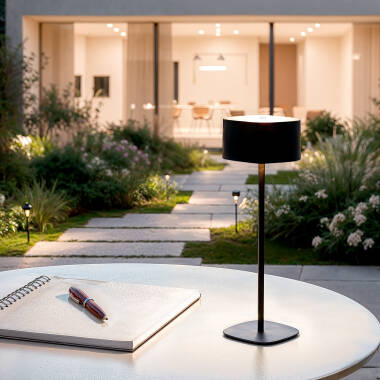 Bild von LED Tischlampe 2W Tragbar mit Batterie USB wiederaufladbar Mounka Square