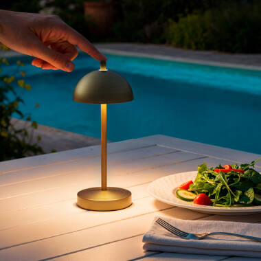 Tafellamp LED Draagbaar Metaal met Oplaadbare USB-batterij Pirinoa