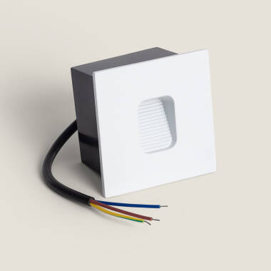 Bild von LED-Wandeinbauleuchte Aussen 2W Eckig Weiss Olite