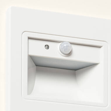 Afbeelding van LED Wandlamp  1,5 W Inbouw met PIR en Schemering Sensor