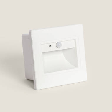 Bild von LED Wandeinbauleuchte 1.5 W mit PIR- und Dämmerungssensor Bark Weiß