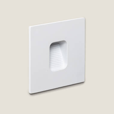 2W Olite Square Aluminium LED Wall Spotlight in White IP65