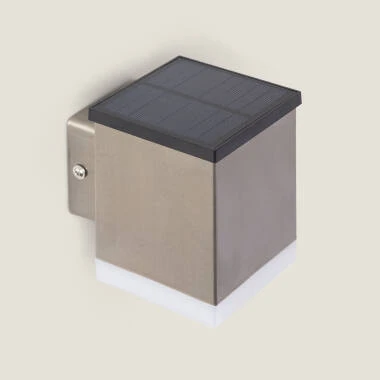 Image de Applique Murale Extérieure Solaire LED en Acier Inoxydable Jafaro