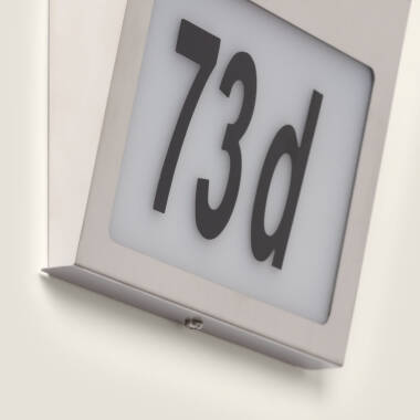 Afbeelding van Wandlamp Outdoor  Solar LED voor Huisnummering Barua