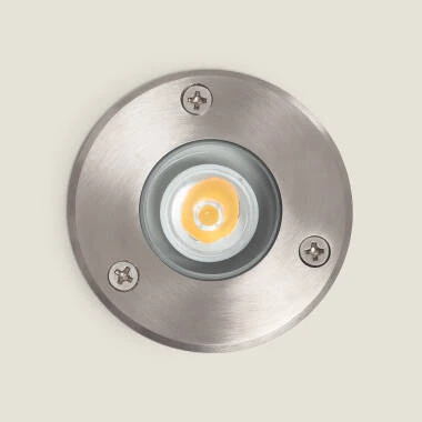 Immagine di Segnapasso Incasso a Terra per Esterni LED 3W Inox