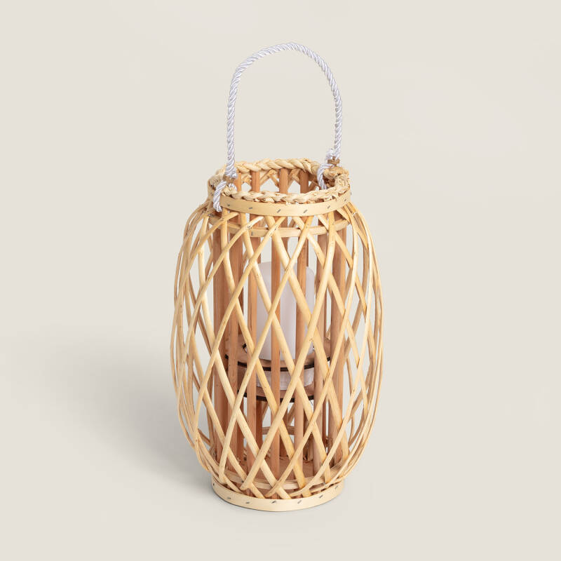 Bild von LED-Tischlampe Rattan Big Alejandría