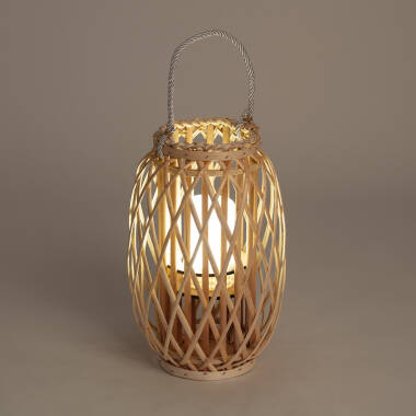 Bild von LED-Tischlampe Rattan Big Alejandría