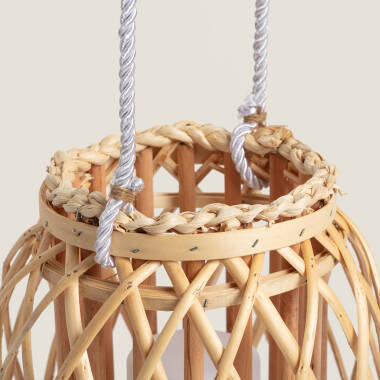 Bild von LED-Tischlampe Rattan Big Alejandría