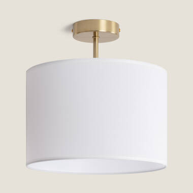 Plafondlamp Austen Metaal en Textiel