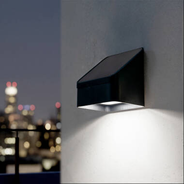 Bild von LED-Wandleuchte Aussen Solar aus Aluminium mit Bewegungsmelder Radar Namib