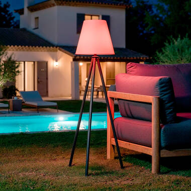 Obrázek Solární Venkovní Stojací LED RGB Lampa s Dobíjecí Baterií USB Kefre