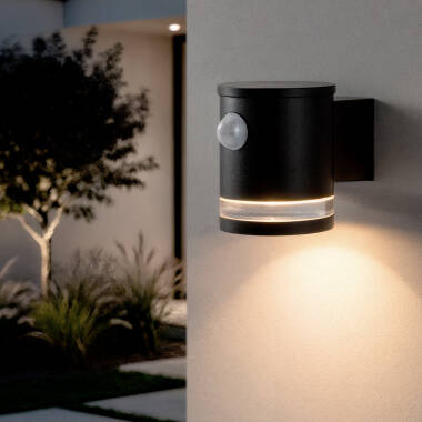 Draco Aluminium Outdoor Solar LED Wall Lamp with Motion Sensor