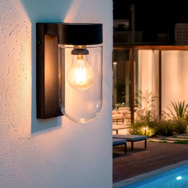 LED Wandleuchte Außen Solar 1.5W Aluminium Enzo