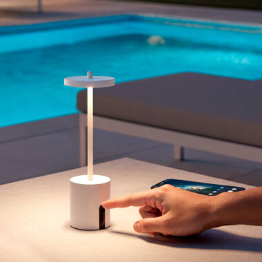 Lampe à Poser LED Portable Extérieure Métal avec Batterie Rechargeable Jawania