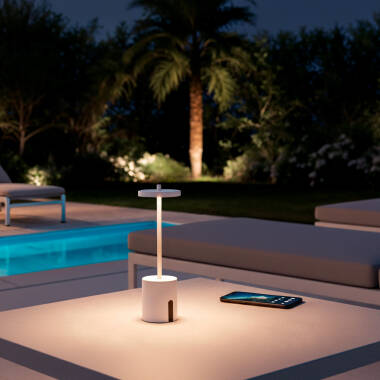 Bild von LED Tischlampe 2W tragbar mit wiederaufladbarem USB-Akku Jawania