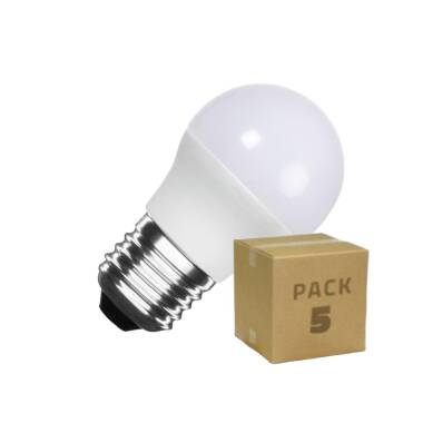 Pack 5 LED Lampen  12/24V E27 5W 400 lm G45