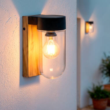 LED Wandleuchte Außen Solar 1.5W Aluminium Enzo