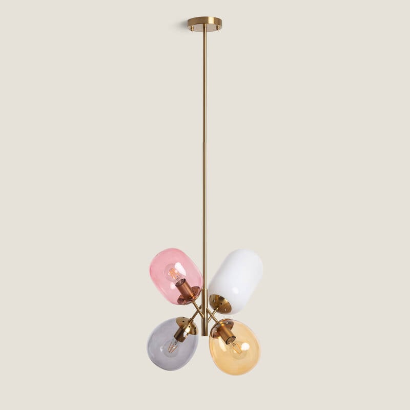 Chrasy Lampadario A Sospensione E27 In Metallo E Legno – Stile Industriale Moderno, 28cm, Rosa, Per Cucina, Sala Da Pranzo, Bar