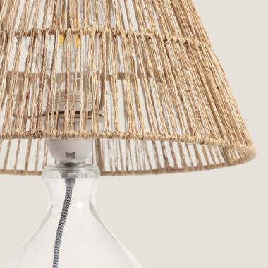 Image of Aurora Jute & Glass Table Lamp 
