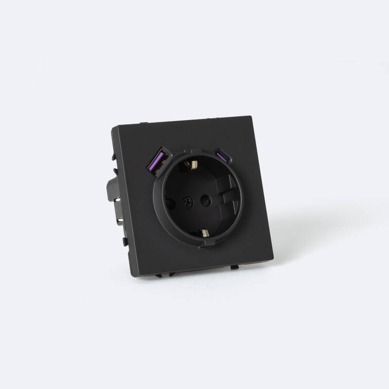Immagine di Presa Schuko tipo F con USB Luxe 990