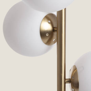 Bild von Stehlampe Metall und Glas Moonlight Brass Round 3 Strahler Bild von Stehlampe Metall und Glas Moonlight Brass Round 3 Strahler