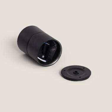 Image of New Onuba Aluminium 7W Black Round LED Ceiling Lamp Image of New Onuba Aluminium 7W Black Round LED Ceiling Lamp