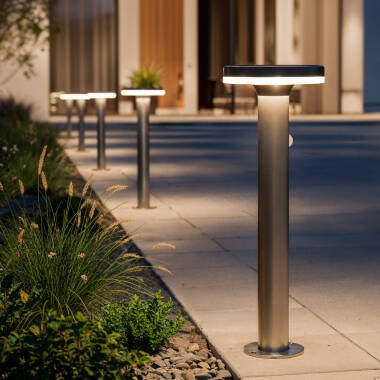 Baken Solar Outdoor LED 6W 45cm  met Bewegingsdetector Helios Rvs