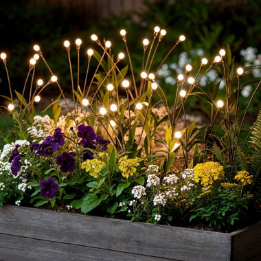 Pack of 2 Outdoor Solar LED Spikes LightingBug