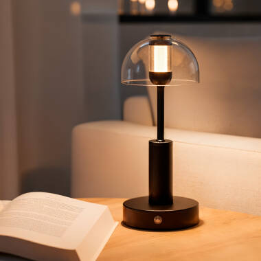 Lampa Stołowa LED Przenośna z Akumulatorem i Ładowarką USB Ludza