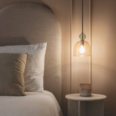 Lampada Sospensione Metallo e Vetro Mono-Baudelaire