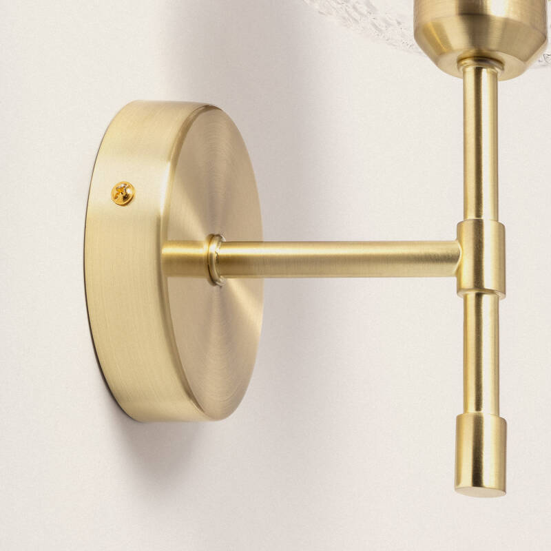 Afbeelding van Wandlamp  Metaal en Glas Stiklu  