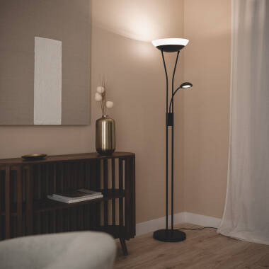 Stojací Lampa na Čtení Kovová Ethan
