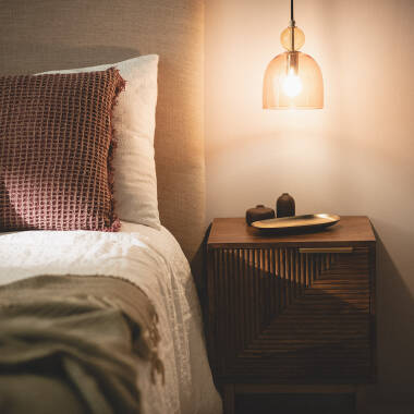 Lampa Wisząca z Metalu i Szkła Mono-Baudelaire