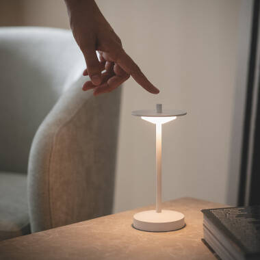 Estepona Portable Outdoor LED Table Lamp with Rechargeable Battery