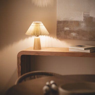 Lampa Stołowa z Drewna Willow