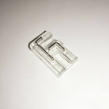 Connettore Hippo ad Angolo per Strisce LED 12/24V DC SMD e COB IP20 Larga 8mm