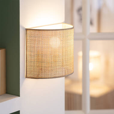 Kinkiet Ścienny z Rattanu Baracoa Nusu