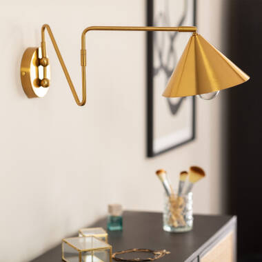 Cyclone Adjustable Metal Wall Lamp