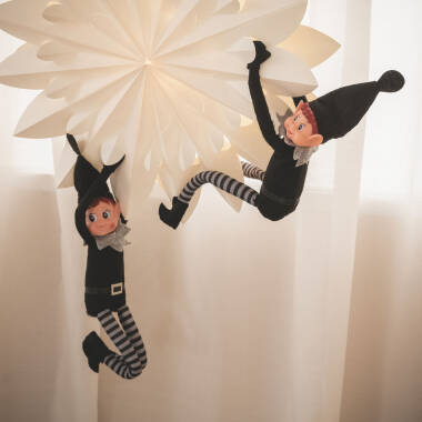 Gwiazda LED Papierowa z Baterią Capella