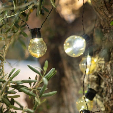 Catenaria di Lampadine LED Solare Nikola 2m